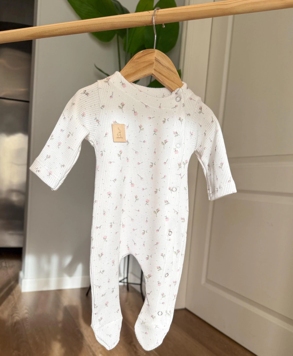 ENTERITO CON PIE WAFFLE PIMPOLLOS – Pañalera Belyan